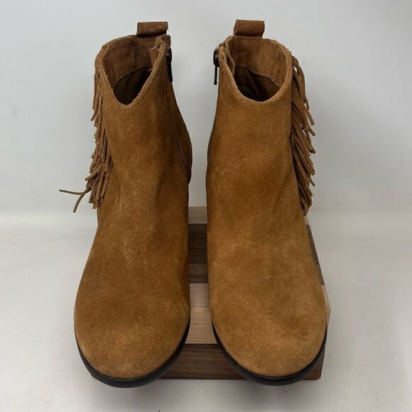 Matisse Cloey Chelsea Fringe Leather Booties 9 - Picture 3 of 14